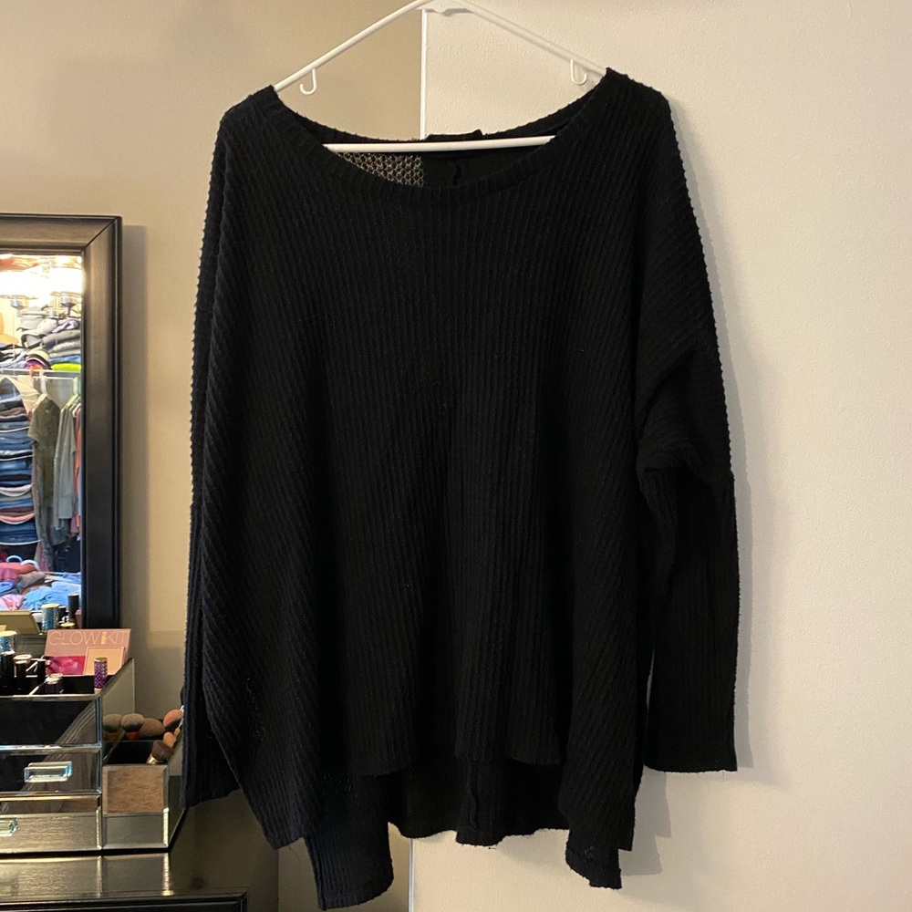 Black waffle top